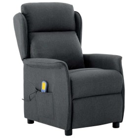 Silla de masaje Gris oscuro 67.5 x 93.5 x 101.5 cm tela