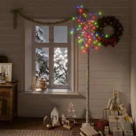 Árbol de Navidad LED de colores sauce interior y exterior 2,2 m