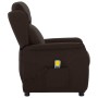 Silla de masaje con cojín Marrón Oscuro 67.5 x 93.5 x 101.5 cm
