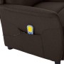 Silla de masaje con cojín Marrón Oscuro 67.5 x 93.5 x 101.5 cm