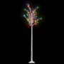 Árbol de Navidad LED de colores sauce interior y exterior 2,2 m