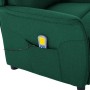 Silla de masaje Verde oscuro 67.5 x 93.5 x 101.5 cm tela