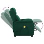 Silla de masaje Verde oscuro 67.5 x 93.5 x 101.5 cm tela