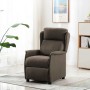 Silla de masaje con cojín Taupé 67.5 x 93.5 x 101.5 cm tela