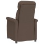 Sillón Reclinable Marrón Marrón oscuro 70.5 x 96.5 x 95 cm tela