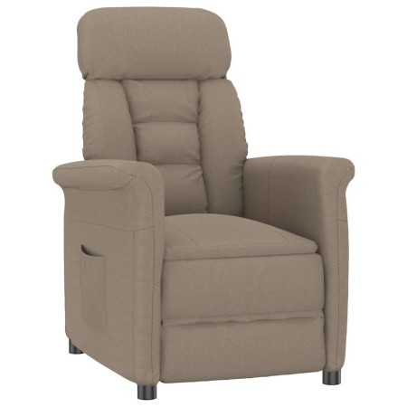 Sillón reclinable taupe Taupé 70.5 x 96.5 x 95 cm Poliéster