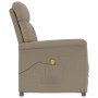 Silla de masaje con cojín Taupé 70.5 x 96.5 x 95 cm tela