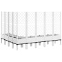 Jardinera con enrejado PP blanco 200x160x142 cm