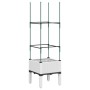 Jardinera con enrejado PP blanco 40x40x142,5 cm en Maceteros y jardineras | Comprar online en Foro24