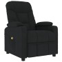 Sillón reclinable de tela negro