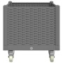 Jardinera con ruedas PP gris claro 80x50x54 cm en Maceteros y jardineras | Comprar online en Foro24