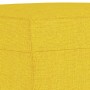 Reposapiés de tela amarillo claro 60x50x41 cm