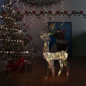 Adorno de reno de Navidad acrílico de colores 140 LEDs 120 cm