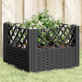 Jardinera con clavijas PP negro 43,5x43,5x43,5 cm Jardinera con clavijas PP negro 43,5x43,5x43,5 cm