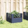 Jardinera con clavijas PP azul gris 43,5x43,5x43,5 cm en Maceteros y jardineras | Comprar online en Foro24