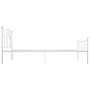 Estructura de cama sin colchón metal blanco 100x200 cm