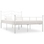 Estructura de cama sin colchón metal blanco 120x200 cm