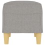 Banco de tela gris claro 70x35x41 cm