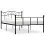 Estructura de cama sin colchón metal negro 160x200 cm