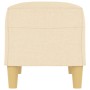 Banco de tela color crema 70x35x41 cm