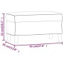 Banco de tela color crema 70x35x41 cm