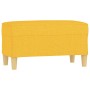Banco de tela amarillo 70x35x41 cm