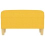 Banco de tela amarillo 70x35x41 cm
