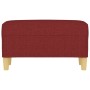 Banco de tela rojo vino tinto 70x35x41 cm