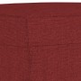 Banco de tela rojo vino tinto 70x35x41 cm