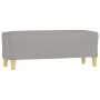 Banco de tela gris claro 100x35x41 cm