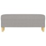 Banco de tela gris claro 100x35x41 cm