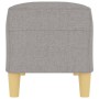 Banco de tela gris claro 100x35x41 cm