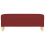 Banco de tela rojo vino tinto 100x35x41 cm