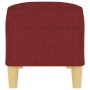 Banco de tela rojo vino tinto 100x35x41 cm