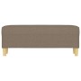 Banco de tela gris taupe 100x35x41 cm