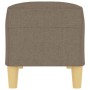 Banco de tela gris taupe 100x35x41 cm
