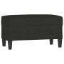 Banco de tela negro 70x35x41 cm