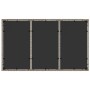 Mesa de jardín superficie de vidrio ratán PE gris 150x90x75 cm