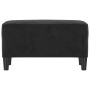 Banco de terciopelo negro 70x35x41 cm