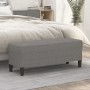 Banco de tela gris oscuro 100x35x41 cm