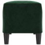Banco de terciopelo verde oscuro 100x35x41 cm
