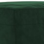 Banco de terciopelo verde oscuro 100x35x41 cm