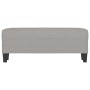 Banco de tela gris claro 100x35x41 cm