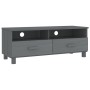Mueble de TV HAMAR madera maciza pino gris oscuro 106x40x40 cm de vidaXL, Muebles TV - Ref: Foro24-340470, Precio: 76,68 €, D...