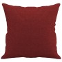 Cojines decorativos 2 uds tela rojo tinto 40x40 cm