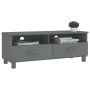 Mueble de TV HAMAR madera maciza pino gris oscuro 106x40x40 cm de vidaXL, Muebles TV - Ref: Foro24-340470, Precio: 76,68 €, D...