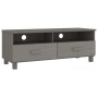 TV-Möbel HAMAR Massivholz Kiefer hellgrau 106x40x40 cm von vidaXL, TV-Möbel - Ref: Foro24-340471, Preis: 93,51 €, Rabatt: %