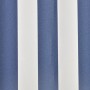 Toldo de lona azul y blanco 3x2,5 m sin armazón