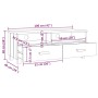 TV-Möbel HAMAR Massivholz Kiefer hellgrau 106x40x40 cm von vidaXL, TV-Möbel - Ref: Foro24-340471, Preis: 93,51 €, Rabatt: %