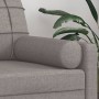 Cojines decorativos 2 uds tela gris taupe 15x50 cm